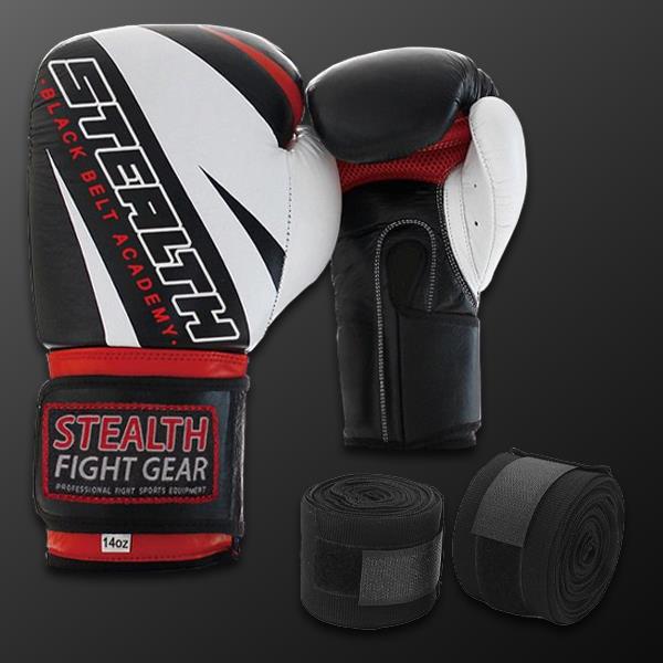 (Adult) 14oz Boxing Gloves & Hand Wraps